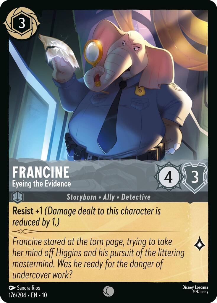 Image for Francine - Eyeing the Evidence (176/204) (Whispers in the Well) (10) - Disney Lorcana