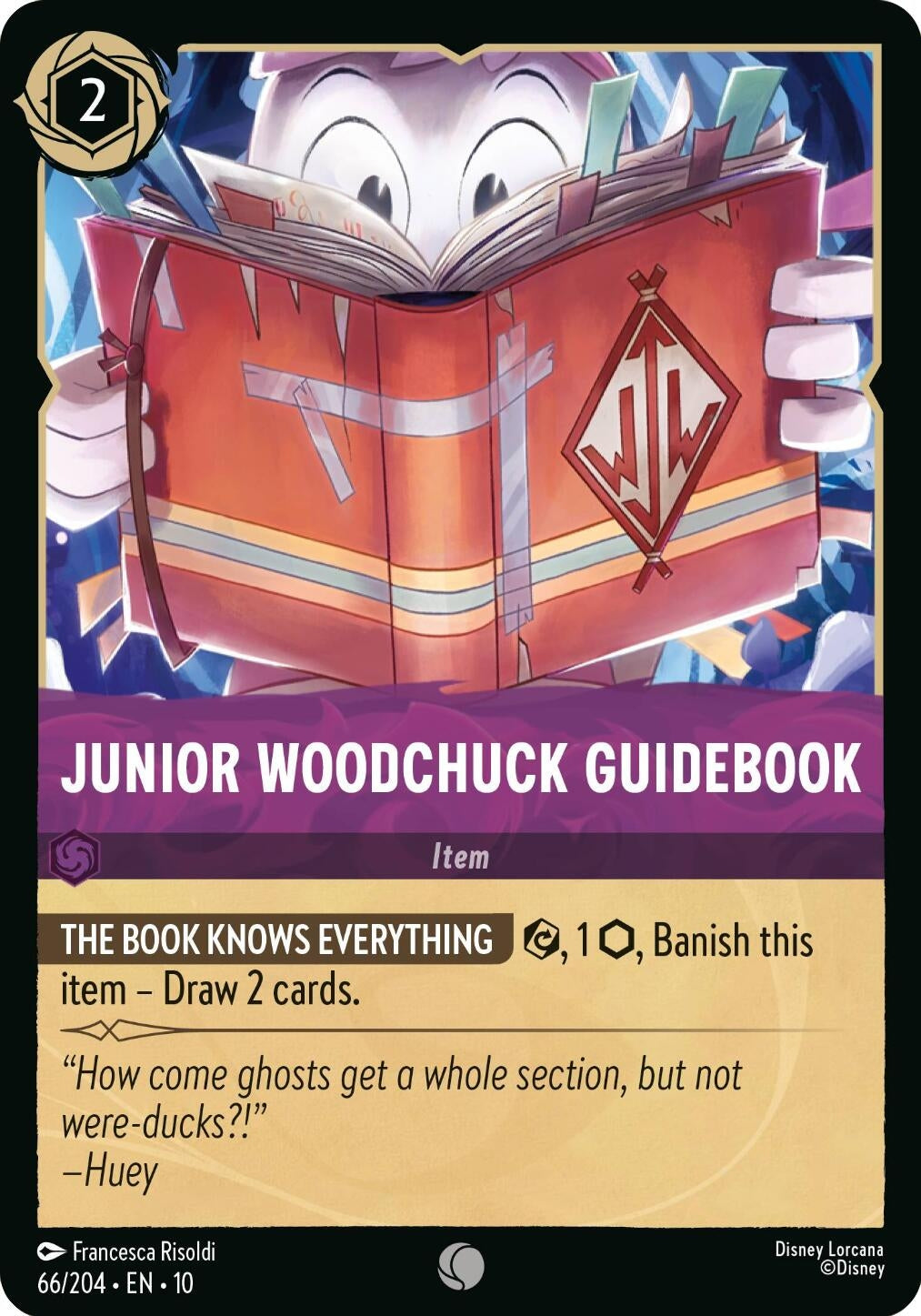 Image for Junior Woodchuck Guidebook (66/204) (Whispers in the Well) (10) - Disney Lorcana