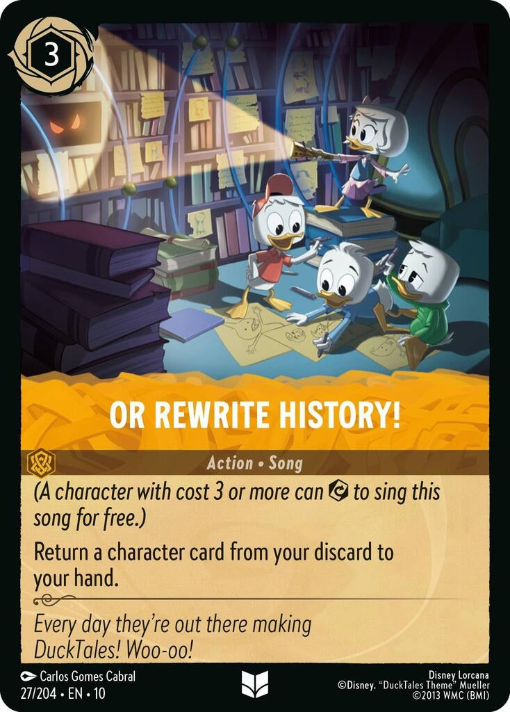 Image for Or Rewrite History! (27/204) (Whispers in the Well) (10) - Disney Lorcana