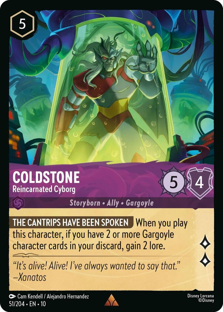 Image for Coldstone - Reincarnated Cyborg (51/204) (Whispers in the Well) (10) - Disney Lorcana