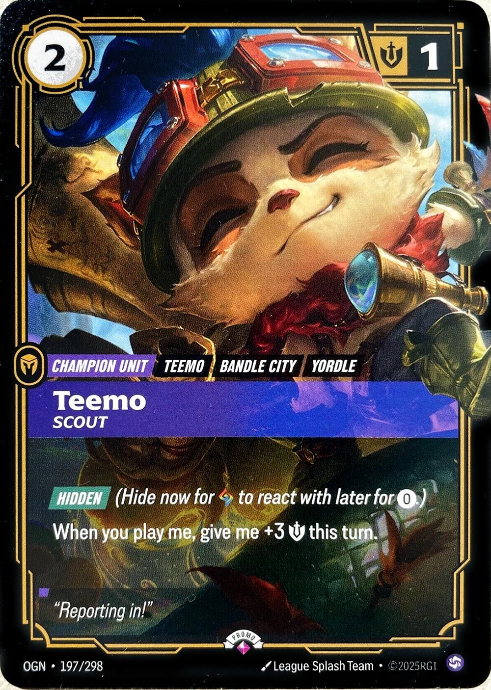 Image for Teemo - Scout (197/298) (Riftbound Promotional Cards) (PR) - Riftbound: League of Legends Trading Card Game
