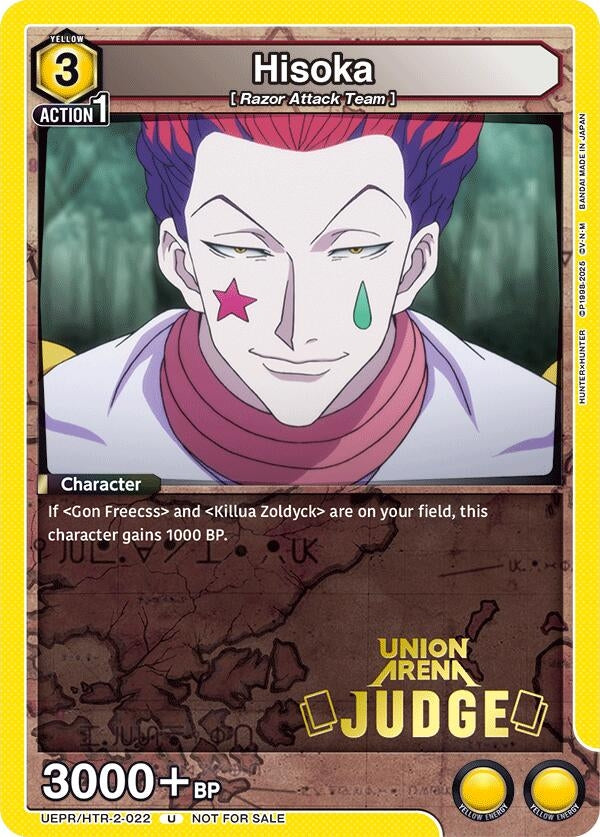 Image for Hisoka (022) (Judge Pack) (UEPR/HTR-2-022) (Union Arena Promotion Cards) (UEPR) - Union Arena