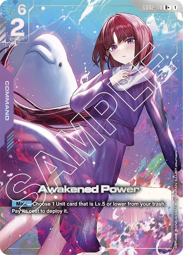 Image for Awakened Power (R+) (GD02-110) (Dual Impact) (GD02) - Gundam Card Game