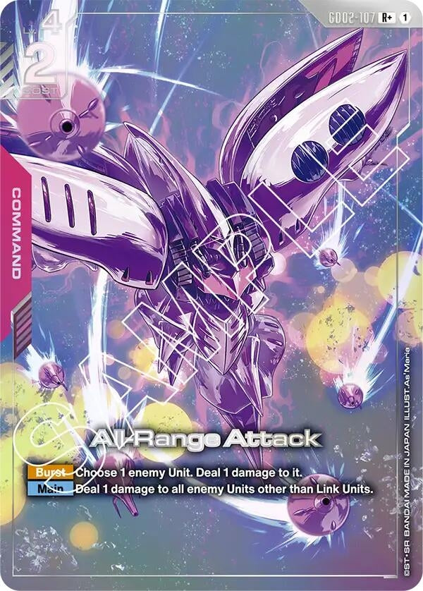 Image for All-Range Attack (R+) (GD02-107) (Dual Impact) (GD02) - Gundam Card Game