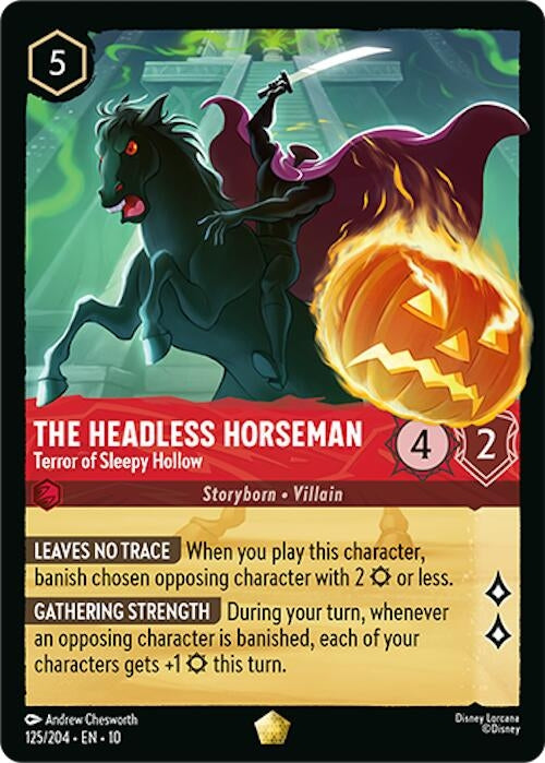 Image for The Headless Horseman - Terror of Sleepy Hollow (125/204) (Whispers in the Well) (10) - Disney Lorcana