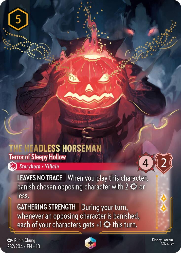 Image for The Headless Horseman - Terror of Sleepy Hollow (Enchanted) (232/204) (Whispers in the Well) (10) - Disney Lorcana