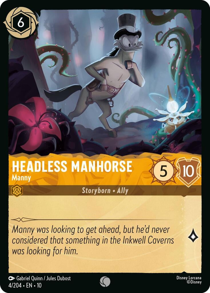Image for Headless Manhorse - Manny (4/204) (Whispers in the Well) (10) - Disney Lorcana