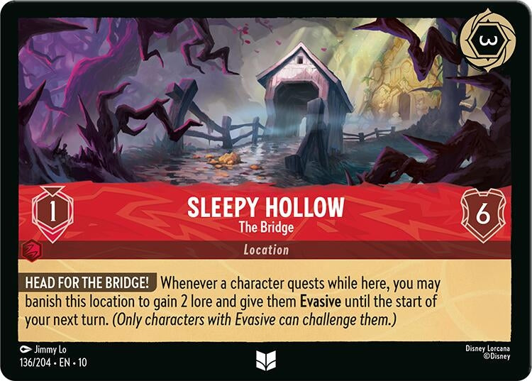 Image for Sleepy Hollow - The Bridge (136/204) (Whispers in the Well) (10) - Disney Lorcana