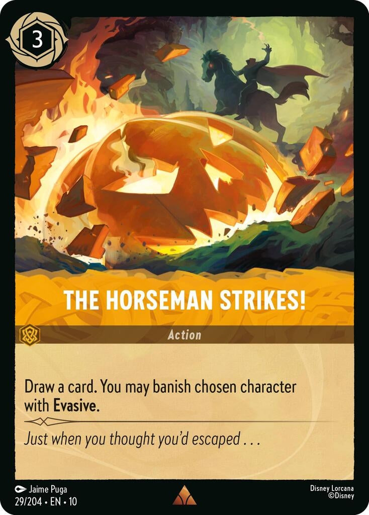 Image for The Horseman Strikes! (29/204) (Whispers in the Well) (10) - Disney Lorcana