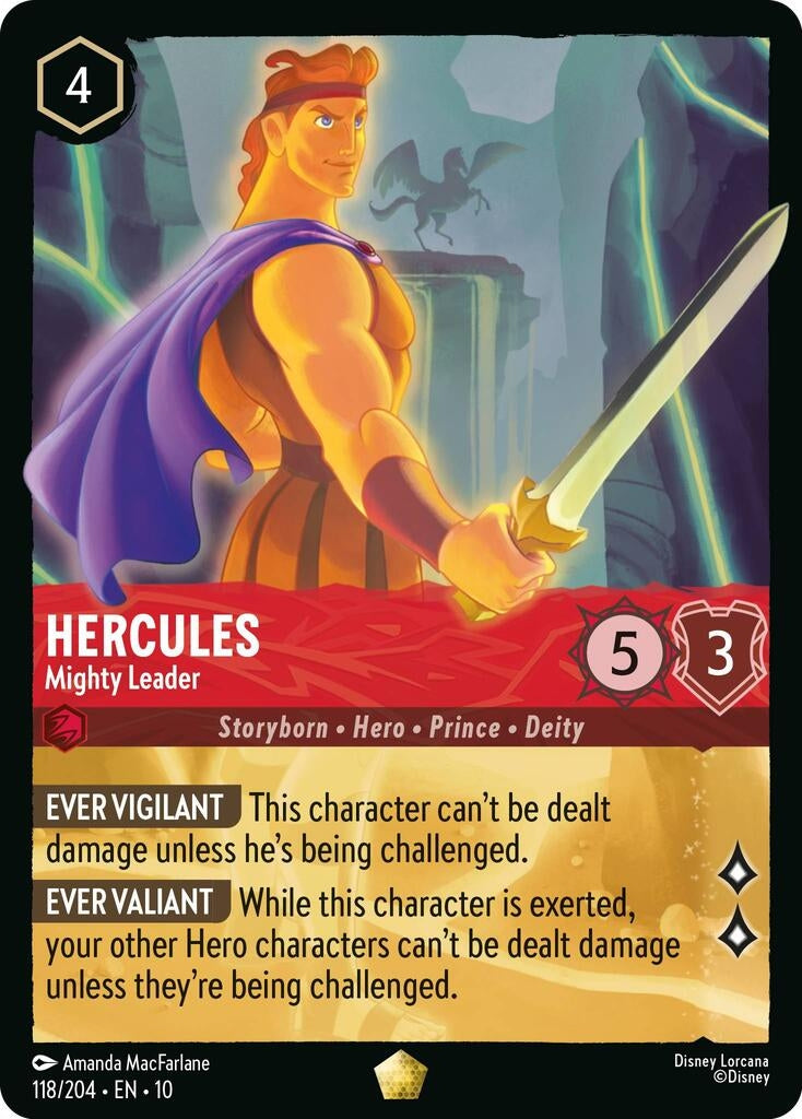Image for Hercules - Mighty Leader (118/204) (Whispers in the Well) (10) - Disney Lorcana