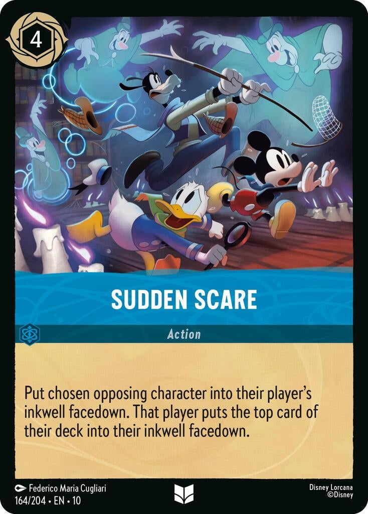 Image for Sudden Scare (164/204) (Whispers in the Well) (10) - Disney Lorcana