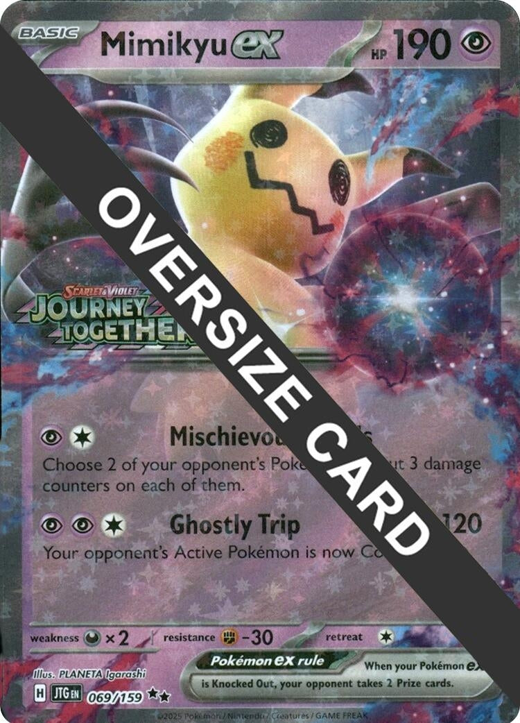 Image for Mimikyu ex (Journey Together Stamped) (069/159) (Jumbo Cards) (PR) - Pokemon
