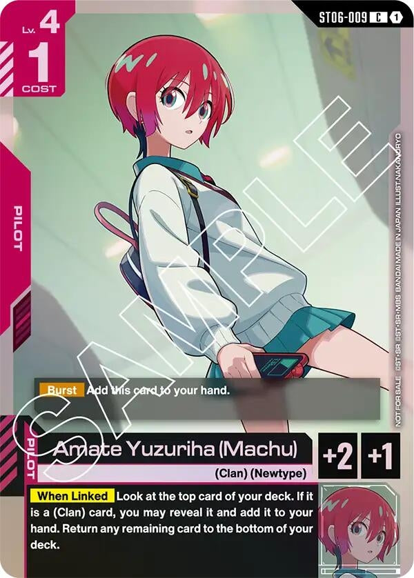 Image for Amate Yuzuriha (Machu) (ST06 Release Event) (ST06-009) (Gundam Promotional Cards) (GCG-PR) - Gundam Card Game