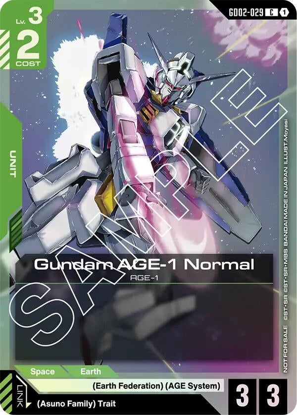 Image for Gundam AGE-1 Normal (GD02-029) (GD02 Release Event) (GD02-029) (Gundam Promotional Cards) (GCG-PR) - Gundam Card Game