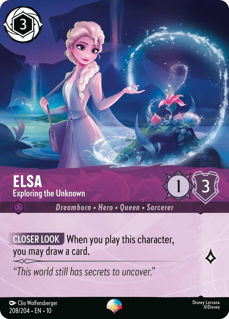 Image for Elsa - Exploring the Unknown (Epic) (208/204) (Whispers in the Well) (10) - Disney Lorcana
