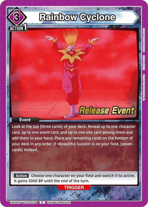 Image for Rainbow Cyclone (UEPR/YYH-1-034) (UE13BT: Yu Yu Hakusho: Ghost Files Release Event Cards) (UE13BT_RE) - Union Arena