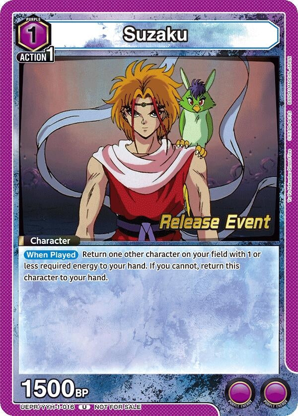 Image for Suzaku (UEPR/YYH-1-016) (UE13BT: Yu Yu Hakusho: Ghost Files Release Event Cards) (UE13BT_RE) - Union Arena