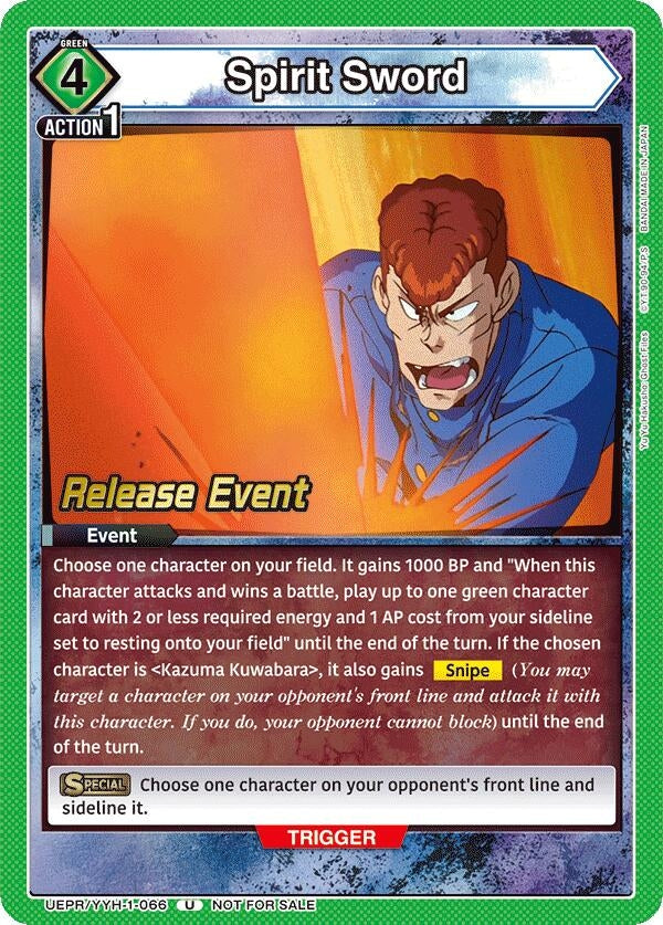 Image for Spirit Sword (UEPR/YYH-1-066) (UE13BT: Yu Yu Hakusho: Ghost Files Release Event Cards) (UE13BT_RE) - Union Arena