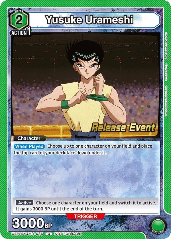 Image for Yusuke Urameshi (036) (UEPR/YYH-1-036) (UE13BT: Yu Yu Hakusho: Ghost Files Release Event Cards) (UE13BT_RE) - Union Arena