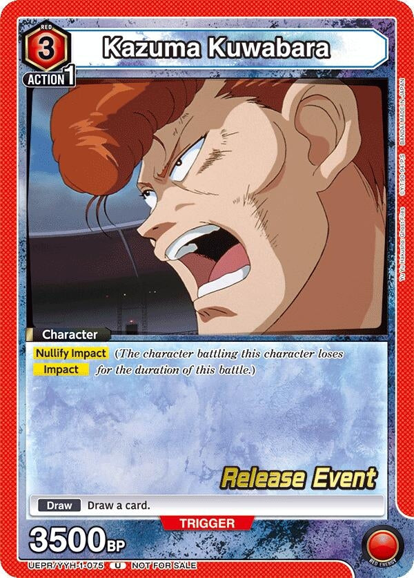 Image for Kazuma Kuwabara (075) (UEPR/YYH-1-075) (UE13BT: Yu Yu Hakusho: Ghost Files Release Event Cards) (UE13BT_RE) - Union Arena