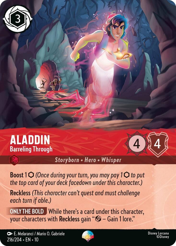 Image for Aladdin - Barreling Through (Epic) (216/204) (Whispers in the Well) (10) - Disney Lorcana