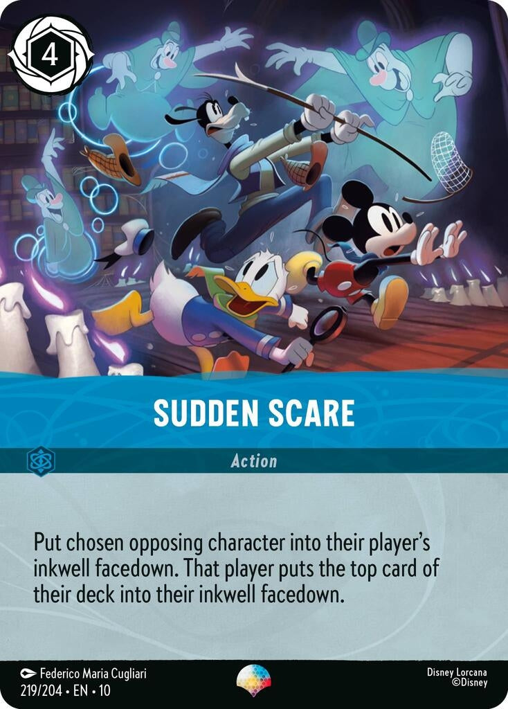 Image for Sudden Scare (Epic) (219/204) (Whispers in the Well) (10) - Disney Lorcana