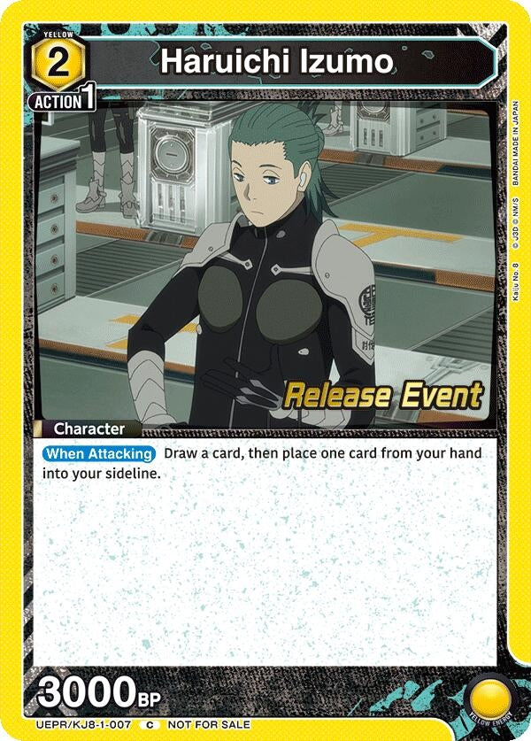 Image for Haruichi Izumo (007) (UEPR/KJ8-1-007) (UE12BT: Kaiju No. 8 Release Event Cards) (UE12BT_RE) - Union Arena