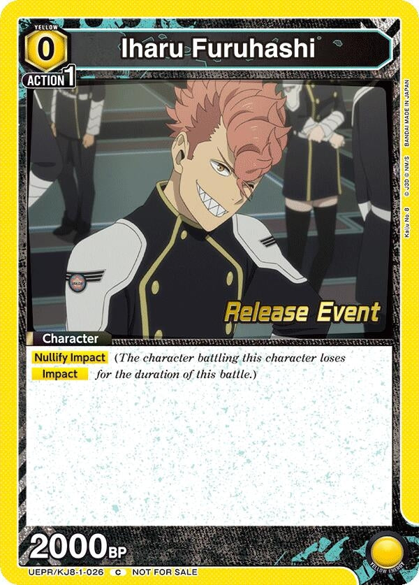 Image for Iharu Furuhashi (026) (UEPR/KJ8-1-026) (UE12BT: Kaiju No. 8 Release Event Cards) (UE12BT_RE) - Union Arena