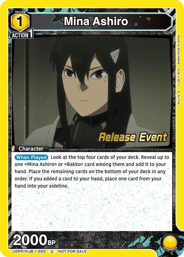 Image for Mina Ashiro (002) (UEPR/KJ8-1-002) (UE12BT: Kaiju No. 8 Release Event Cards) (UE12BT_RE) - Union Arena