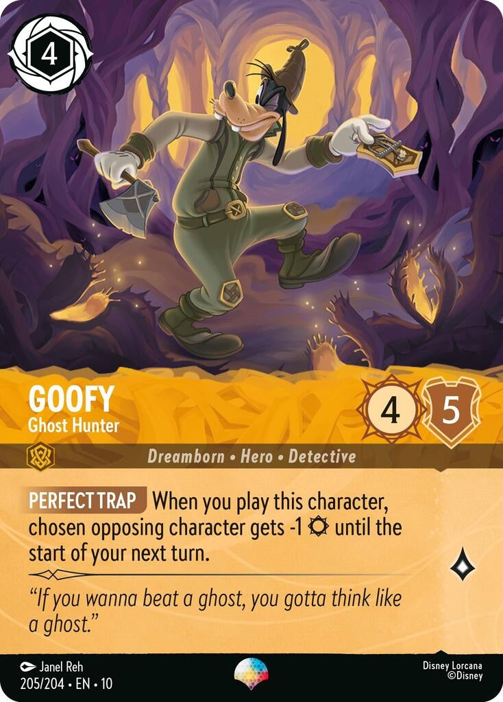 Image for Goofy - Ghost Hunter (Epic) (205/204) (Whispers in the Well) (10) - Disney Lorcana