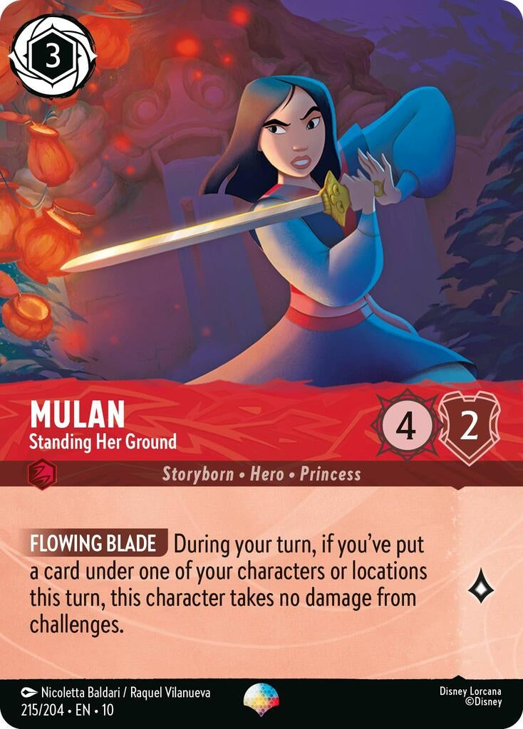 Image for Mulan - Standing Her Ground (Epic) (215/204) (Whispers in the Well) (10) - Disney Lorcana