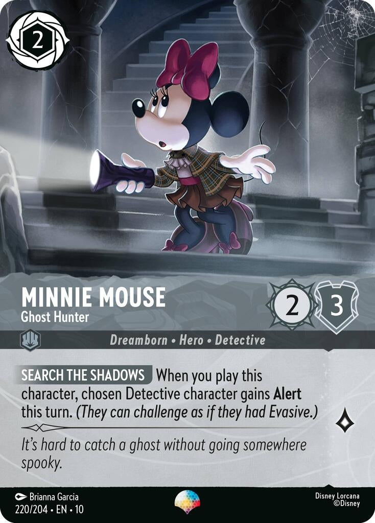 Image for Minnie Mouse - Ghost Hunter (Epic) (220/204) (Whispers in the Well) (10) - Disney Lorcana