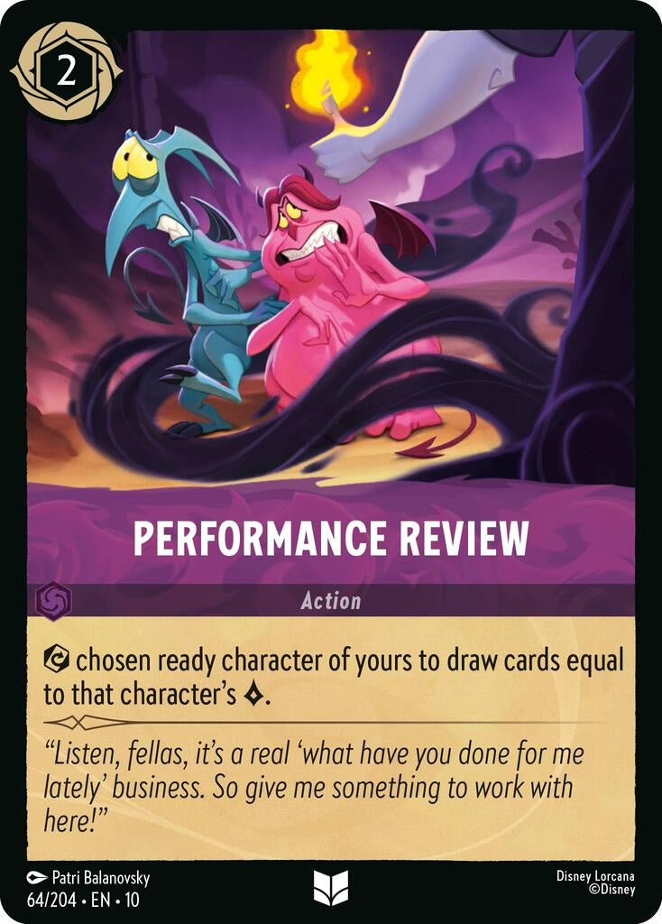 Image for Performance Review (64/204) (Whispers in the Well) (10) - Disney Lorcana