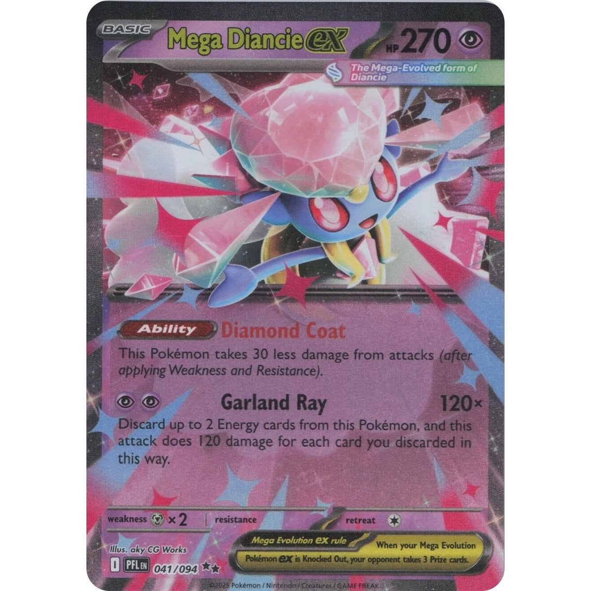 Image for Mega Diancie ex (041/094) (ME02: Phantasmal Flames) - Pokemon