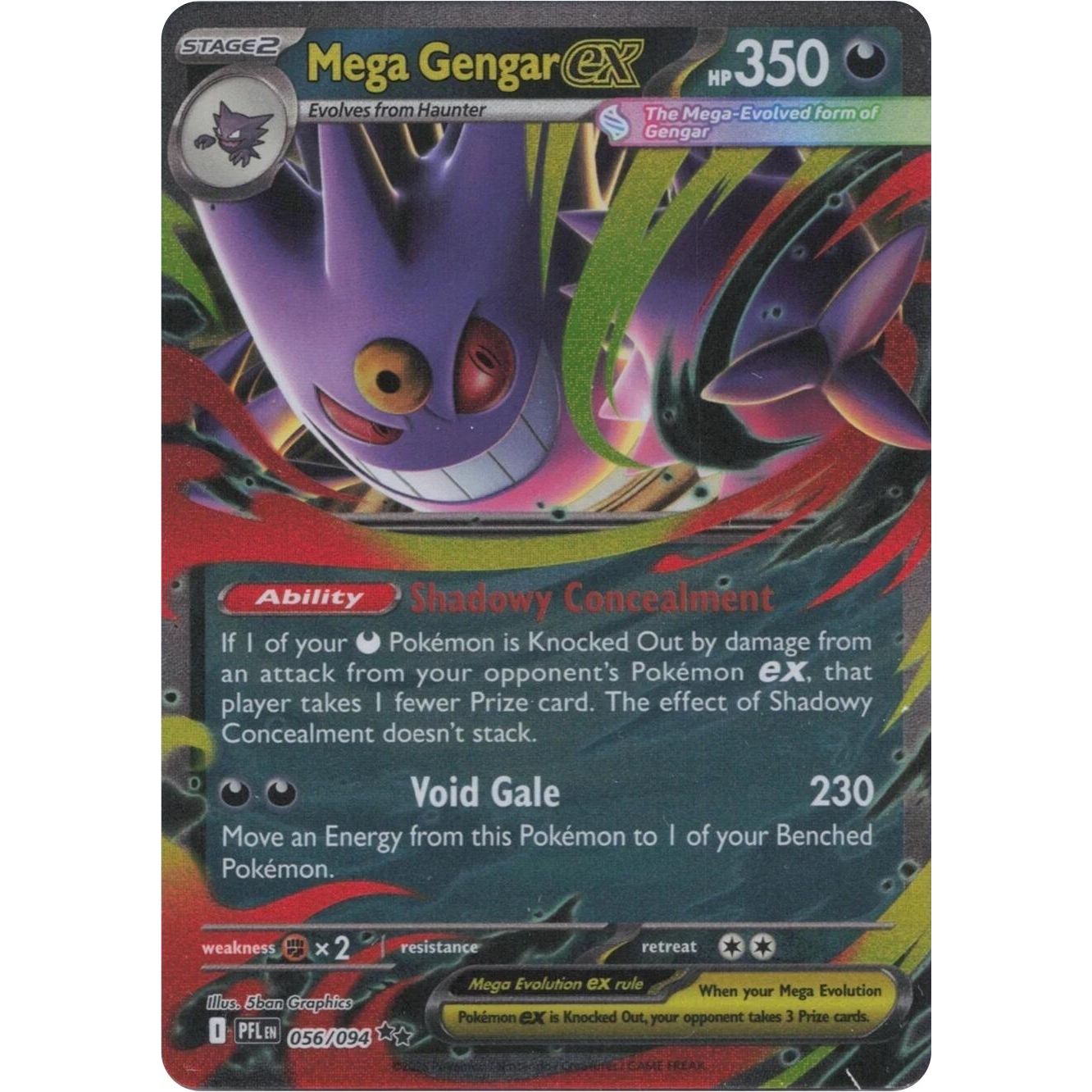 Image for Mega Gengar ex (056/094) (ME02: Phantasmal Flames) - Pokemon