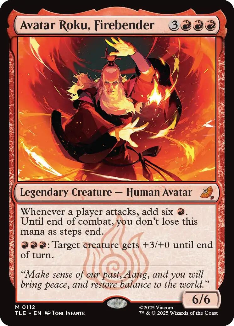Avatar Roku, Firebender (112) (Avatar: The Last Airbender: Eternal-Legal) - PokeBox USA