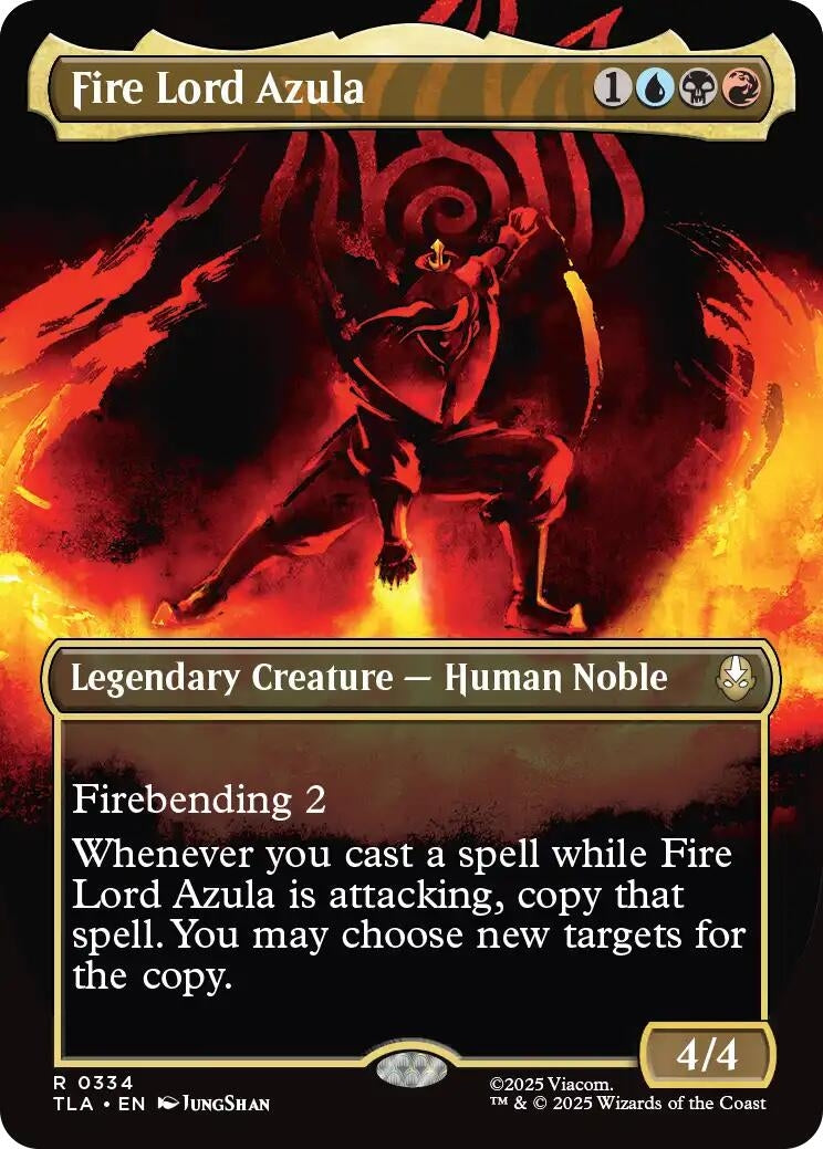 Fire Lord Azula (0334) (Borderless) (334) (Avatar: The Last Airbender)