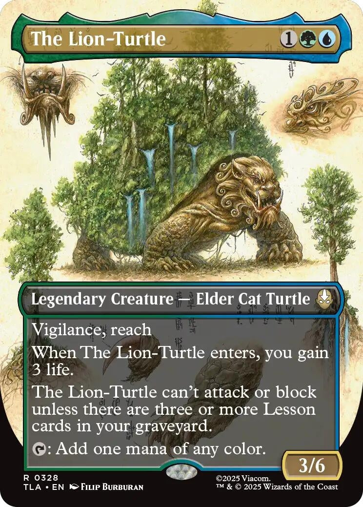 The Lion-Turtle (Borderless) (328) (Avatar: The Last Airbender)
