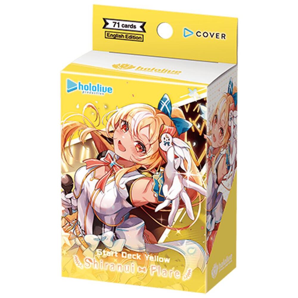 Hololive Official Card Game: Shiranui Flare Start Deck - Yellow [English Version] - PokeBox USA