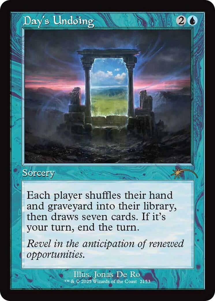 Day's Undoing (Retro Frame) (2153) (Secret Lair Drop Series)
