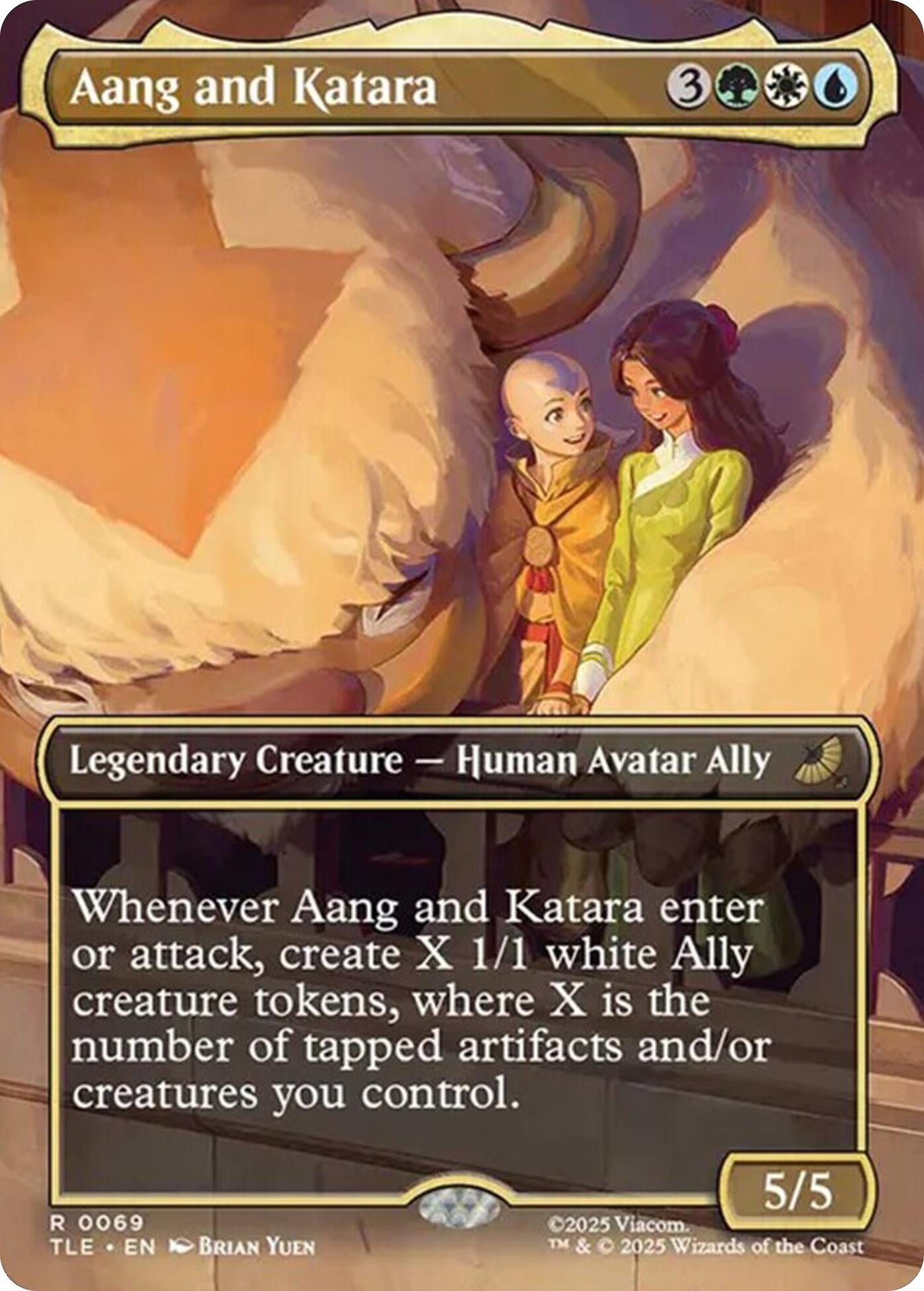 Aang and Katara (Borderless) (69) (Avatar: The Last Airbender: Eternal-Legal)