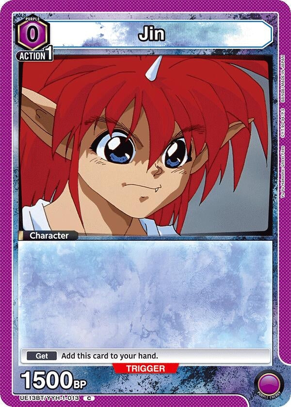 Image for Jin (013) (Box Topper Foil) (UE13BT/YYH-1-013) (UE13BT: Yu Yu Hakusho: Ghost Files) (UE13BT) - Union Arena