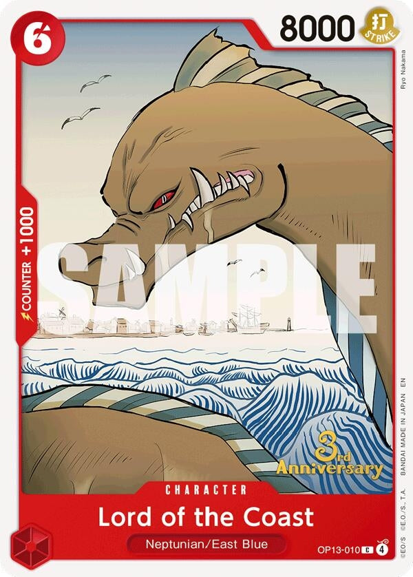 Image for Lord of the Coast (OP13-010) (Carrying On His Will: 3rd Anniversary Tournament Cards) (OP13 ANN) - One Piece Card Game