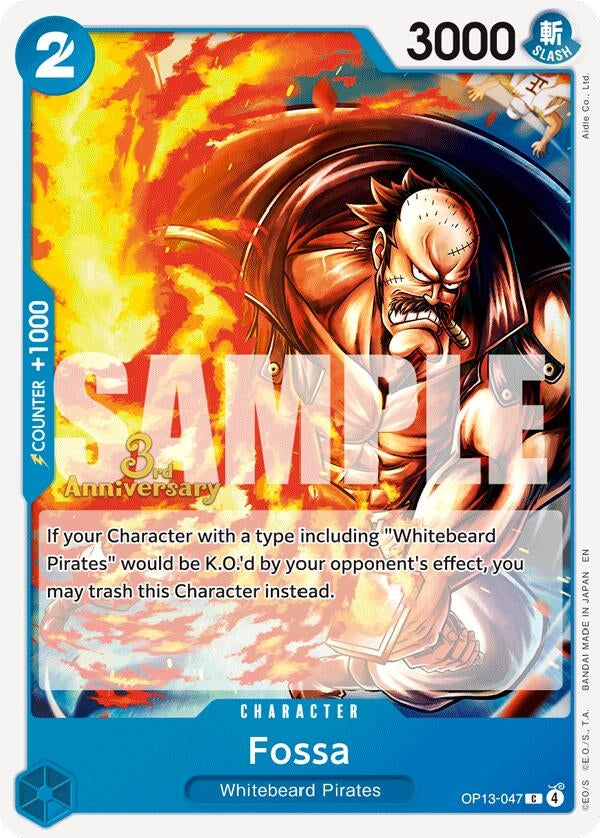 Image for Fossa (OP13-047) (Carrying On His Will: 3rd Anniversary Tournament Cards) (OP13 ANN) - One Piece Card Game