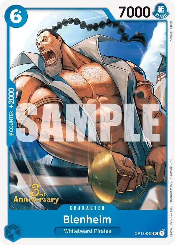 Image for Blenheim (OP13-049) (Carrying On His Will: 3rd Anniversary Tournament Cards) (OP13 ANN) - One Piece Card Game