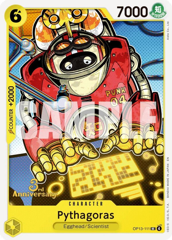 Image for Pythagoras (OP13-111) (Carrying On His Will: 3rd Anniversary Tournament Cards) (OP13 ANN) - One Piece Card Game