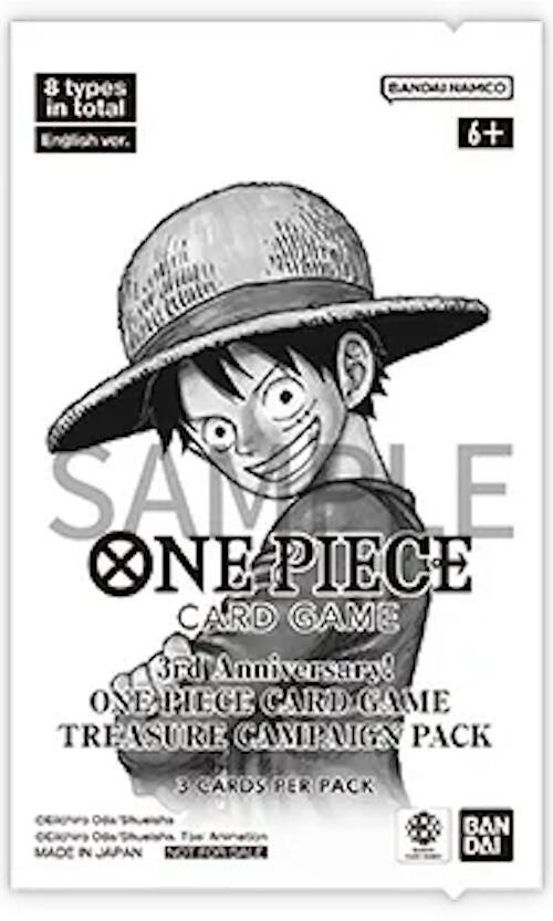 Image for 3rd Anniversary One Piece Card Game Treasure Campaign Pack - One Piece Card Game