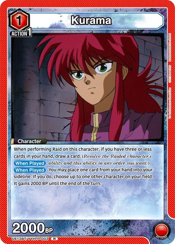 Image for Kurama (003) (UE13BT/YYH-P-003) (UE13BT: Yu Yu Hakusho: Ghost Files) (UE13BT) - Union Arena