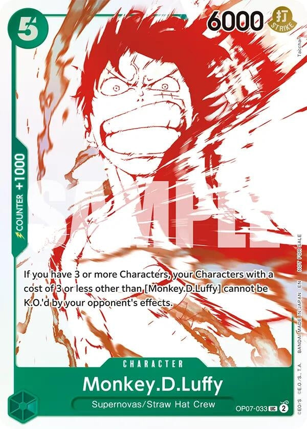 Image for Monkey.D.Luffy - OP07-033 (3rd Anniversary Treasure Campaign Pack) (OP07-033) (One Piece Promotion Cards) (OP-PR) - One Piece Card Game