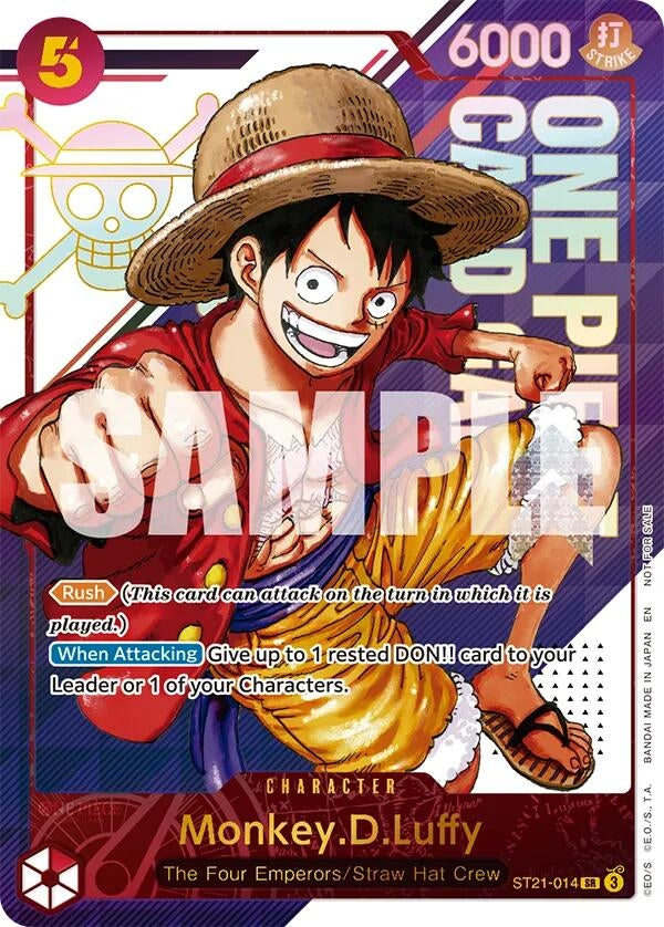 Image for Monkey.D.Luffy - ST21-014 (3rd Anniversary Treasure Campaign Pack) (ST21-014) (One Piece Promotion Cards) (OP-PR) - One Piece Card Game